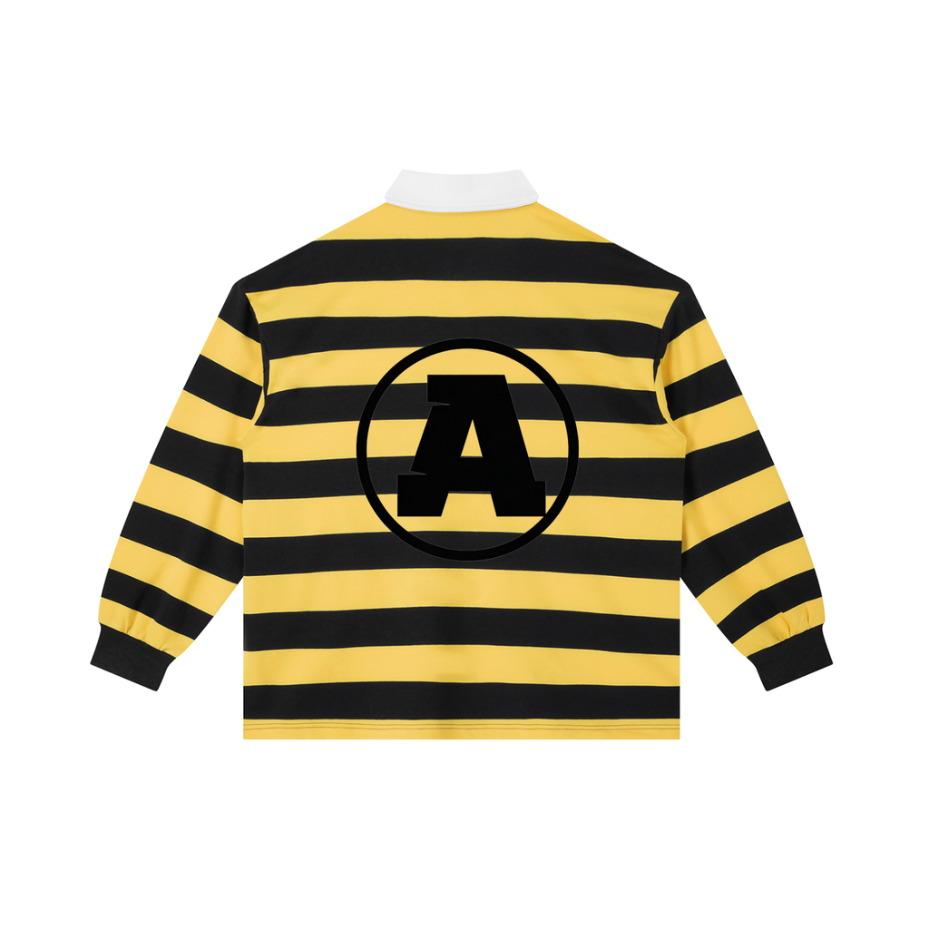 Y/B AUREUM Color Block Stripe Polo Shirt