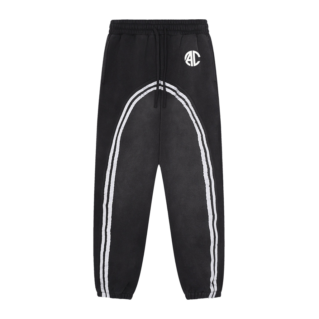 AC Sun Fade Contrast Tape Fleece Jogged Sweatpants