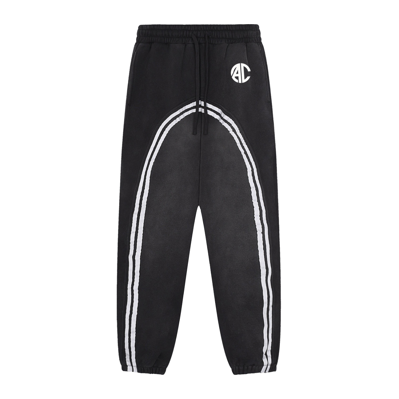 AC Sun Fade Contrast Tape Fleece Jogged Sweatpants