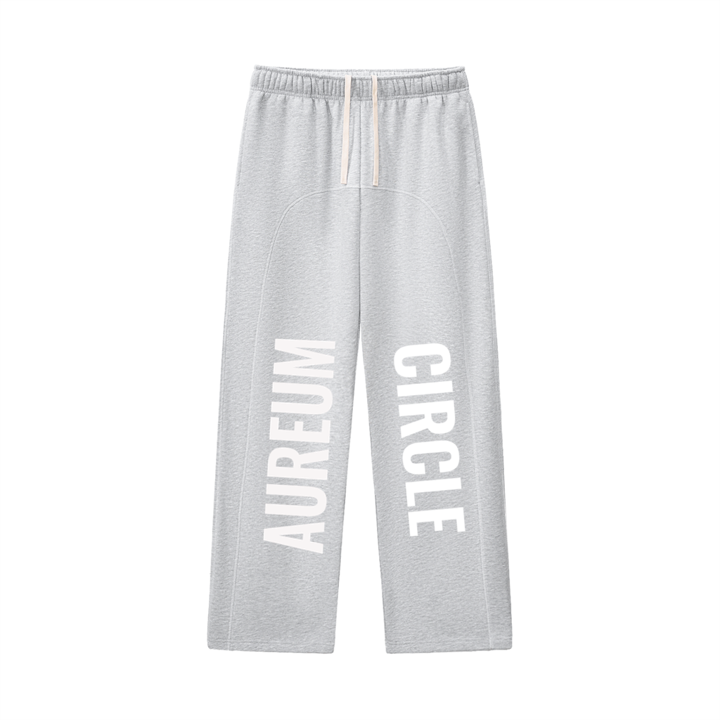AUREUM CIRCLE Contrast-Stitched Fleece Sweatpants
