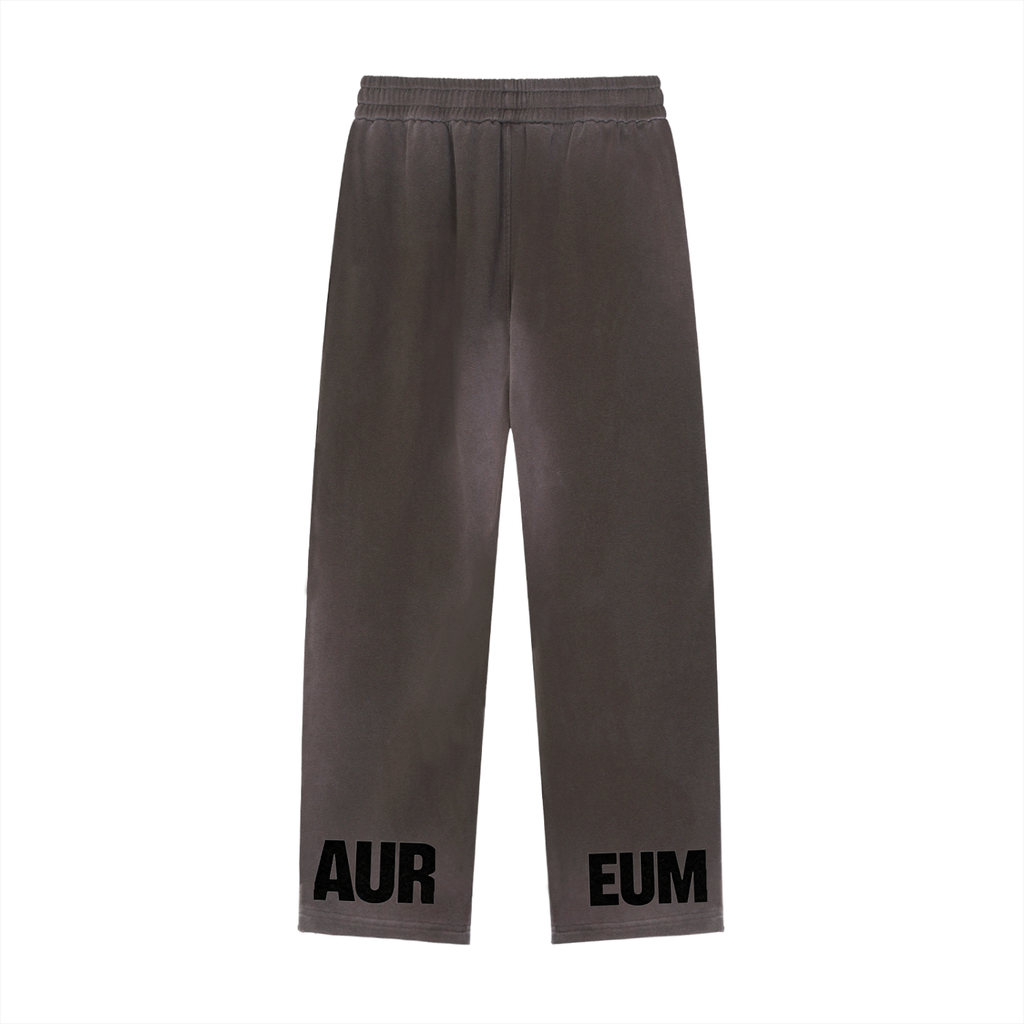 Sun Fade Raw Edge Straight-Leg Sweatpants