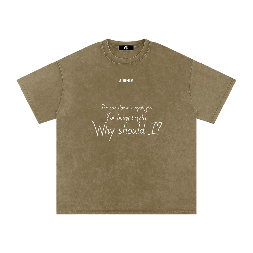 Unapologetic Washed Oversized  T-Shirt