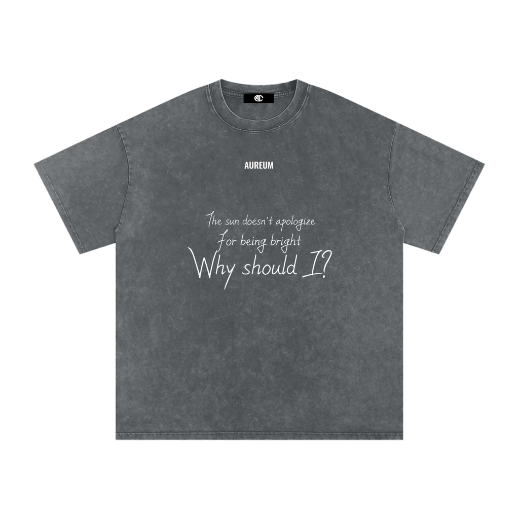 Unapologetic Washed Oversized  T-Shirt