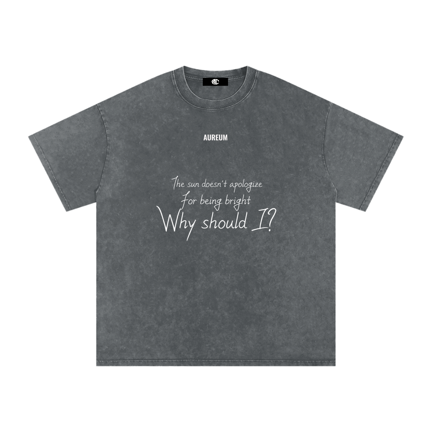 Unapologetic Washed Oversized  T-Shirt