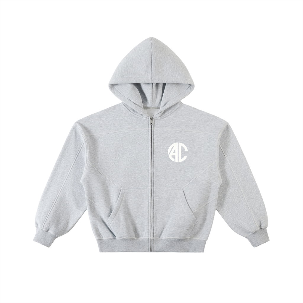 AUREUM Boxy Fleece Zip Hoodie