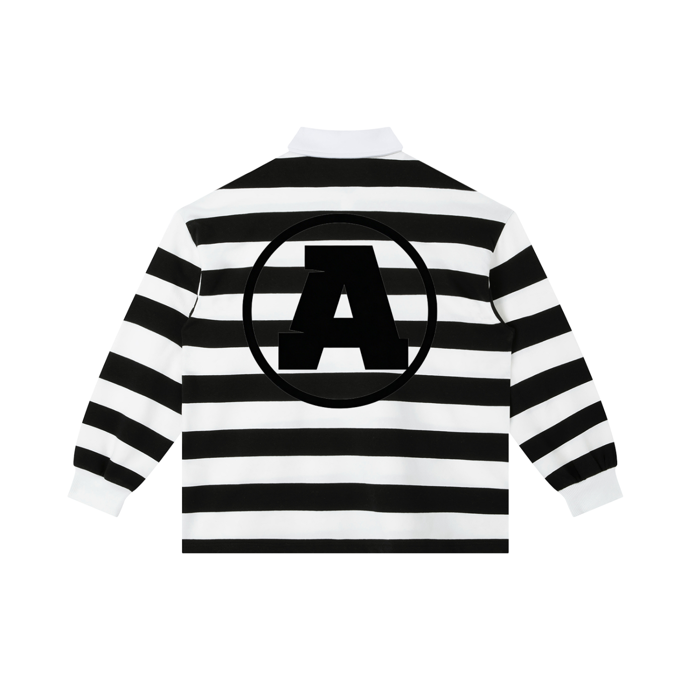 W/B AUREUM Color Block Stripe Polo Shirt