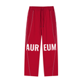 AUR-EUM Reflection Striped Straight-Leg Sweatpants