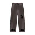 Sun Fade Raw Edge Straight-Leg Sweatpants