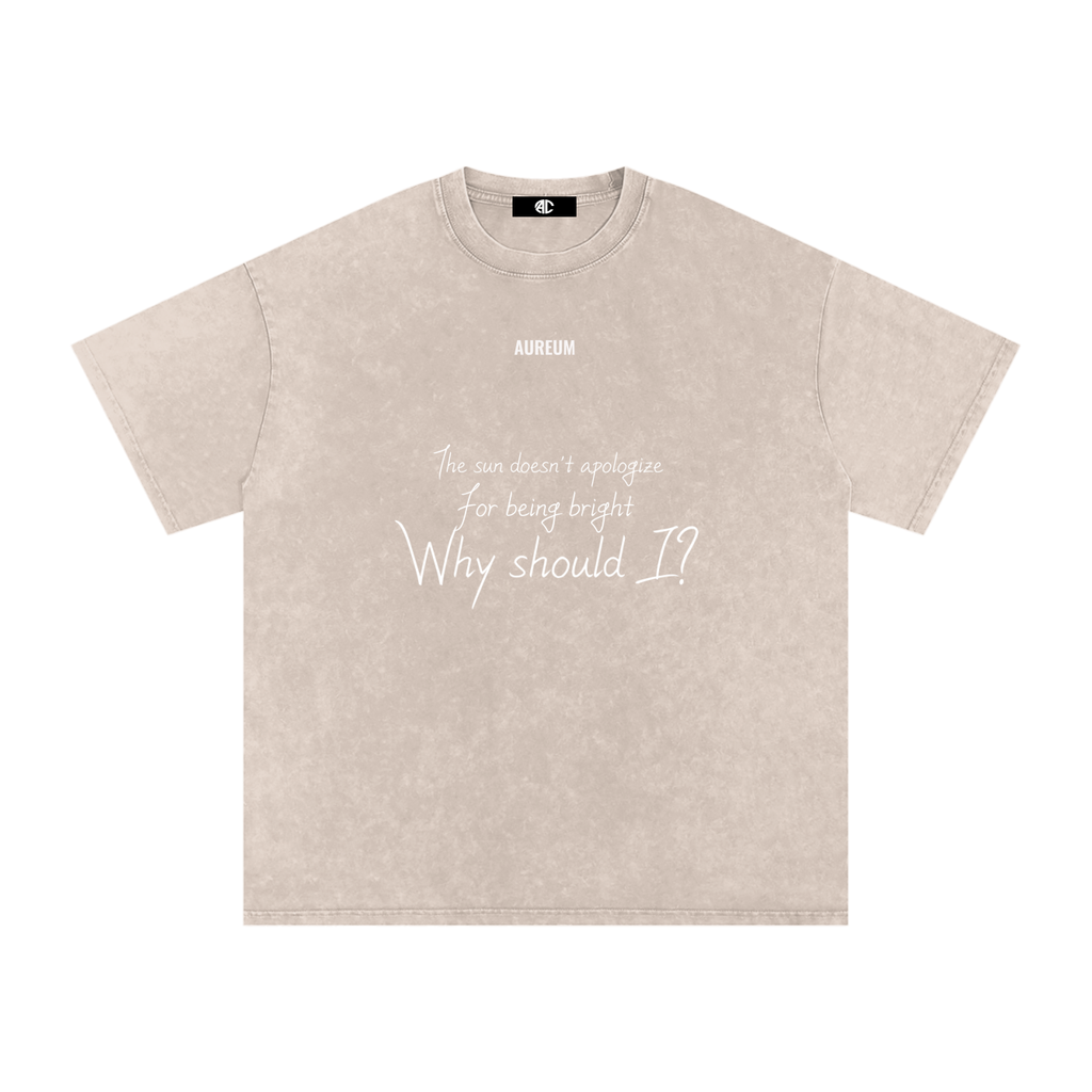 Unapologetic Washed Oversized  T-Shirt