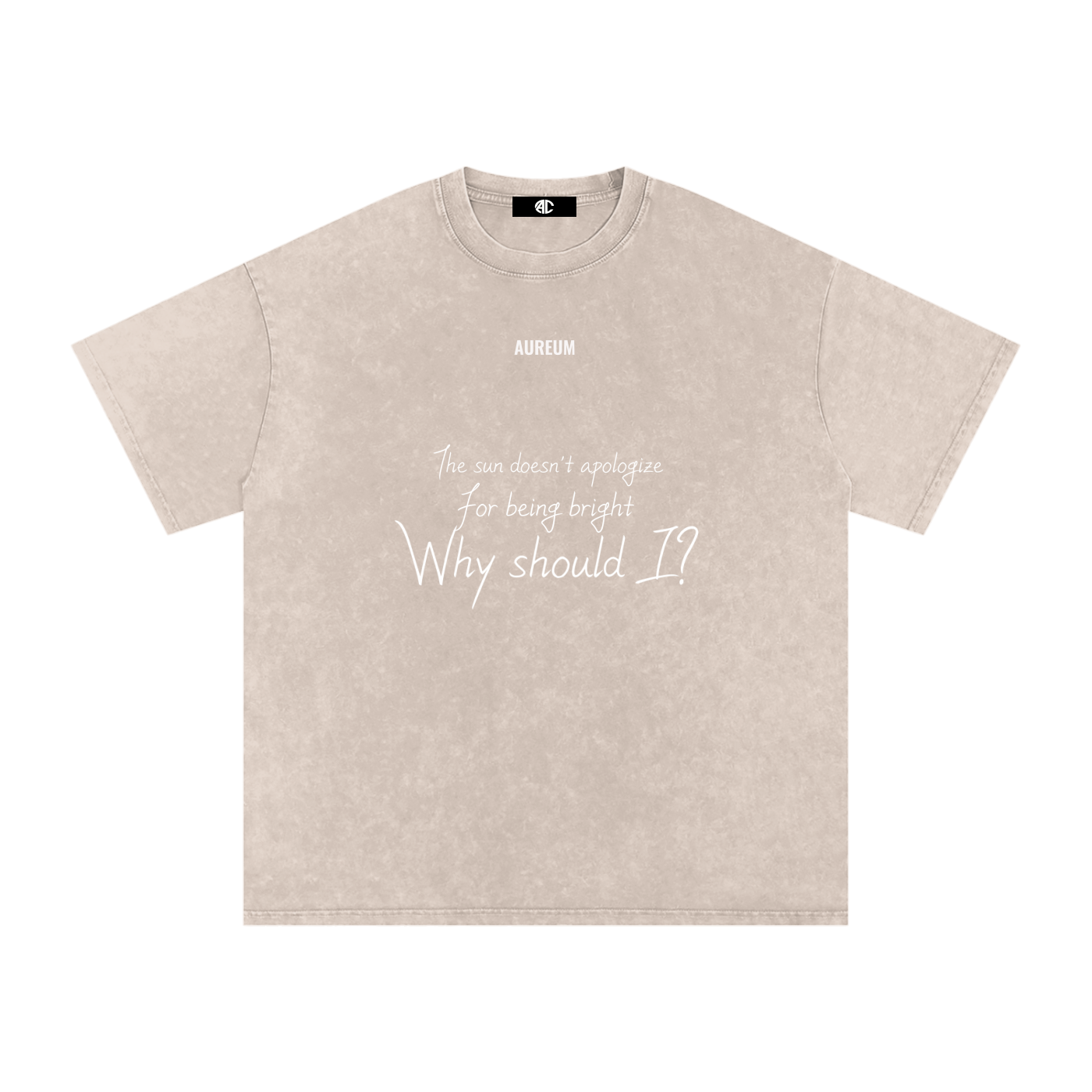 Unapologetic Washed Oversized  T-Shirt
