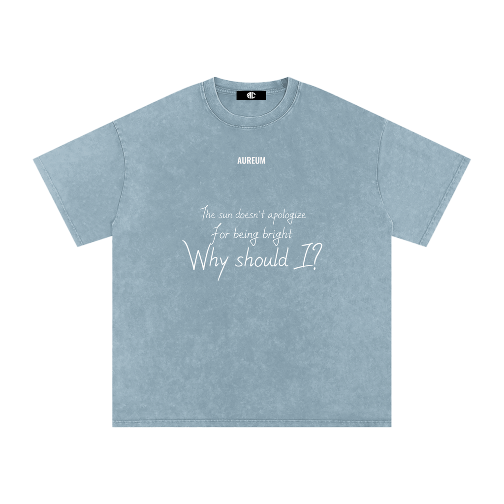 Unapologetic Washed Oversized  T-Shirt