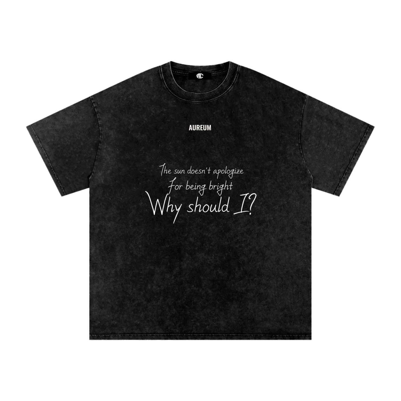 Unapologetic Washed Oversized  T-Shirt