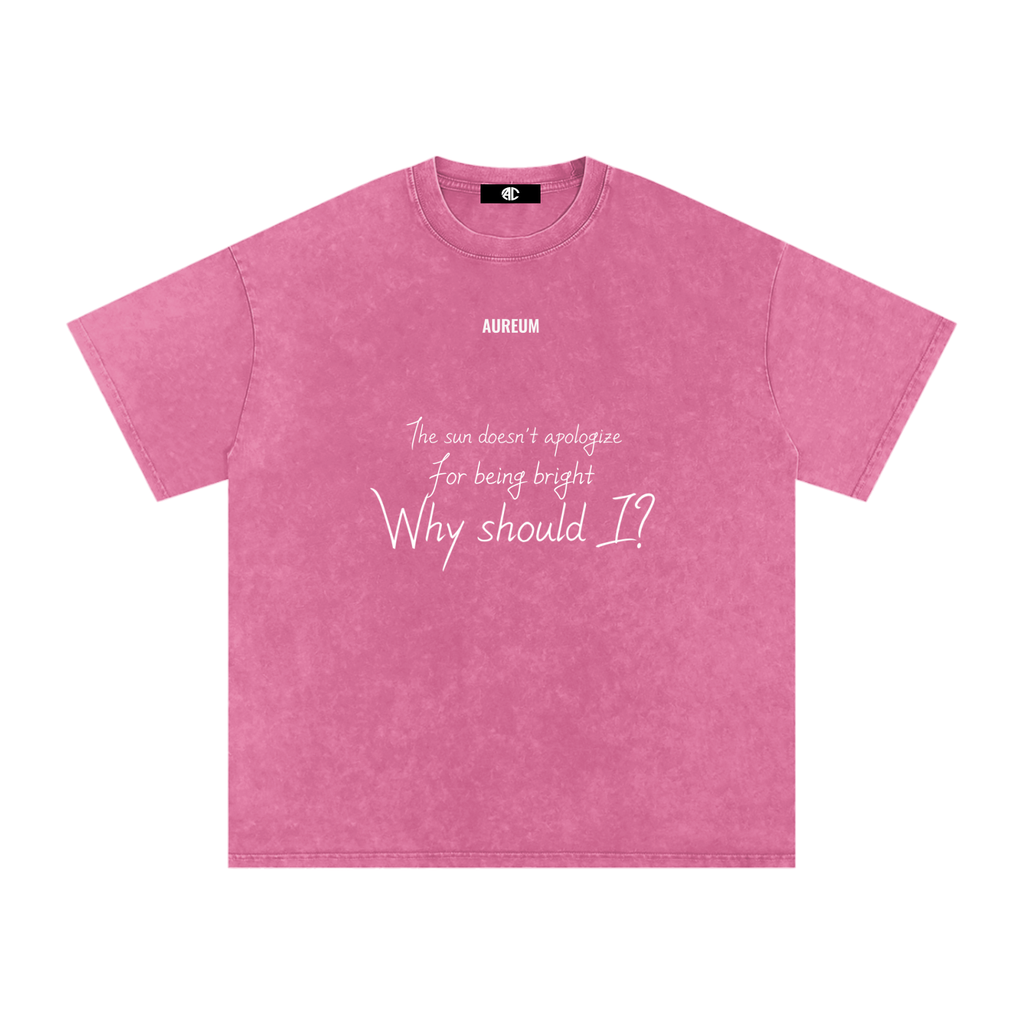 Unapologetic Washed Oversized  T-Shirt