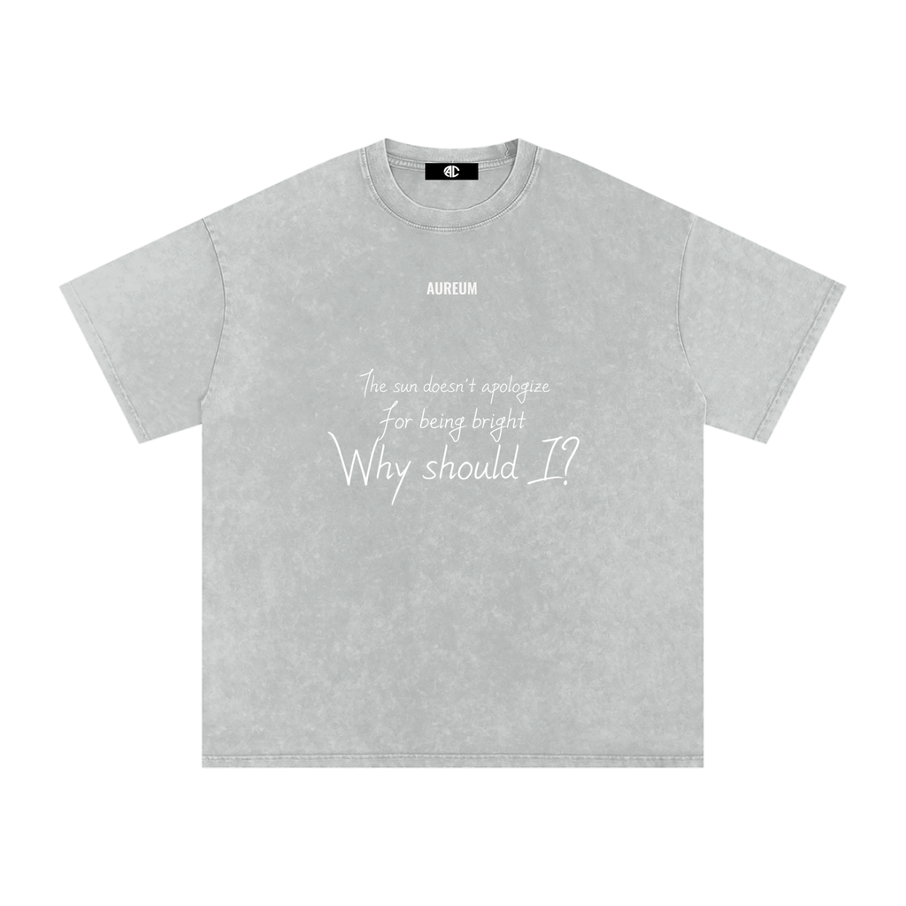 Unapologetic Washed Oversized  T-Shirt