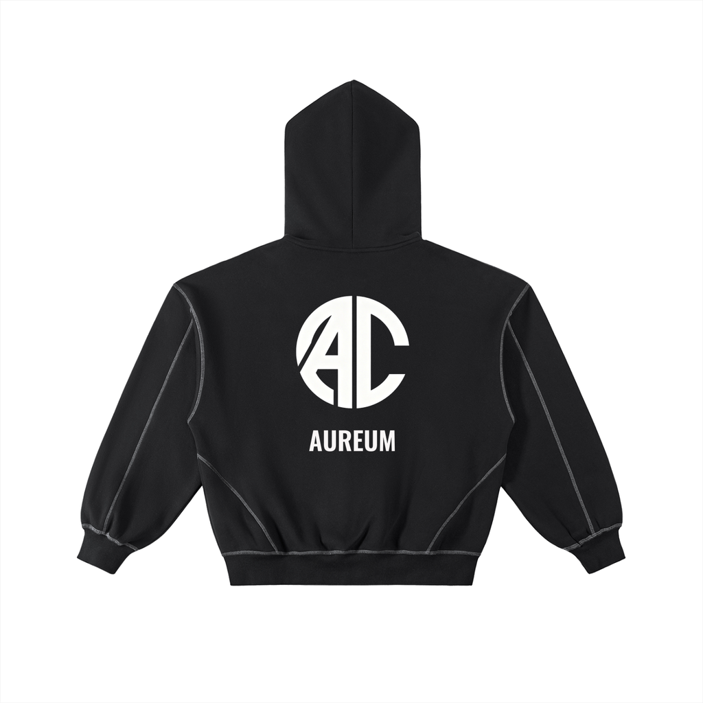 AUREUM Boxy Fleece Zip Hoodie