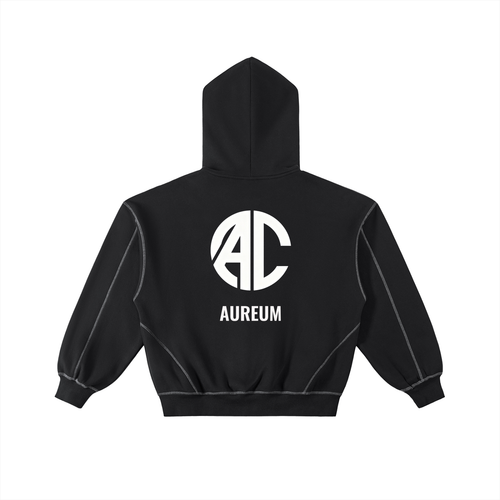 AUREUM Boxy Fleece Zip Hoodie